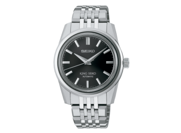 King Seiko 37mm esfera gris...