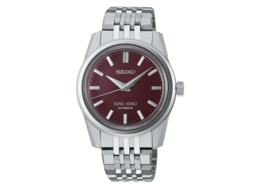 King Seiko 37mm esfera roja...