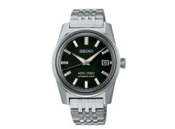 King Seiko esf. Negra Cal.6R55